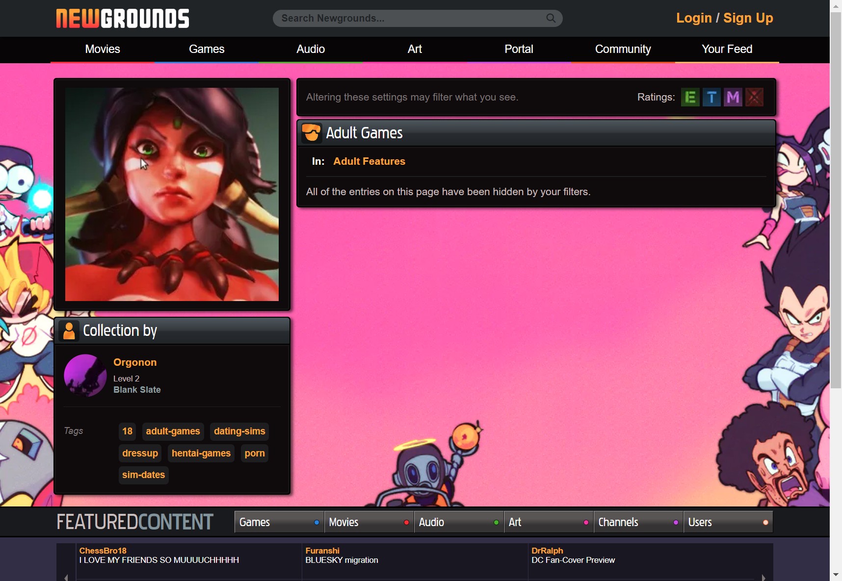 NewGrounds Adult Games