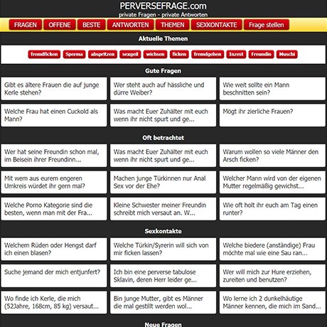 Perverse Fragen